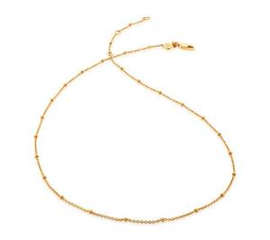 Gold Fine Beaded 16" - 18" Chain - recommended by Thessely Juliet