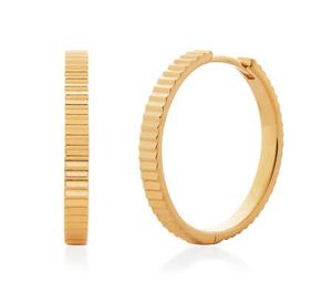 Gold Disco Small Hoop Earrings - recommended by Lou Archell