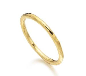 Hammered Ring, Gold Vermeil on Silver - recommended by Ellie May (Petite Elliee)