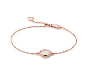 Siren Rose Quartz Fine Chain Bracelet, Rose Gold Vermeil on Silver - recommended by Amie Rogers (Chase Amie)