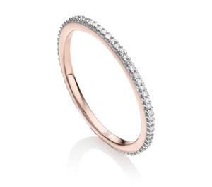 Rose Gold Skinny Eternity Ring Diamond - recommended by Amie Rogers (Chase Amie)