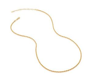 Gold Rope Chain Necklace 41-46cm/16-18" - recommended by Annie Jaffrey
