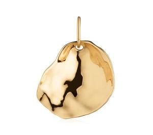 Gold Nura Small Shell Pendant Charm - recommended by Helen Powell