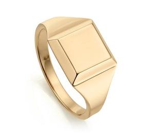 Gold Signature Signet Ring - recommended by StyledDaily