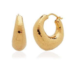 Gold Deia Chunky Hoop Earrings - recommended by Isabel Chai 