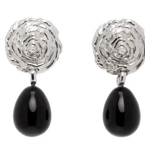 CORALI Silver & Black Breton Earrings - recommended by Débora  Rosa