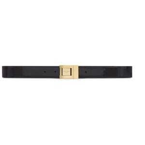 Saint Laurent logo-engraved leather belt - recommended by Jasmin Brunner