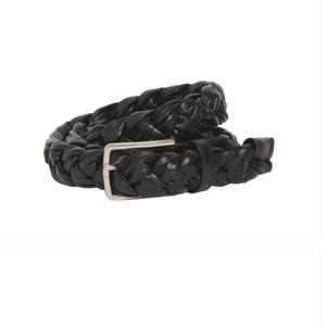  Bottega Veneta: Woven leather belt - Black - men_2 | Luisa Via Roma Bottega Veneta Woven leather belt - recommended by Jasmin Brunner