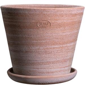 Bergs Potter Julie Krukke Med Tallerken Ø45 Cm - Urtekrukker & Plantebokser Terrakotta Rosa - JR45S - recommended by Randi Nestaker