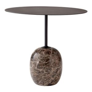 &Tradition Lato Ln9 Bord Oval Warm Black / Emparador Marble - Sofabord Marmor Emperador Marble - 86202010 - recommended by Egil Farstad