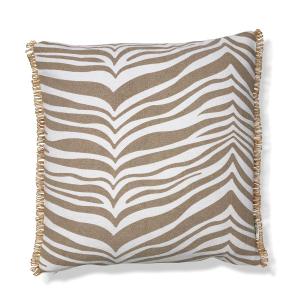Zebra kudde 50x50 cm Simply taupe - recommended by Inredningshjälpen