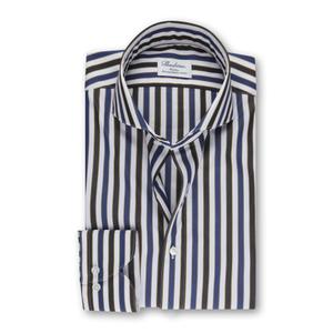 Striped Slimline Shirt in Luxury Poplin - recommended by MENSWEARBIBLE