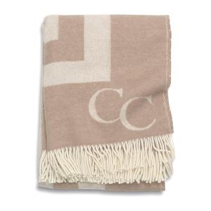 Monogram ullpläd 130x200 cm Beige - recommended by Inredningshjälpen
