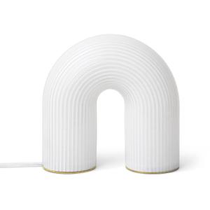 Ferm Living Vuelta Bordlampe Ribbet - Bordlamper Opalglass Hvit - 110061201 - recommended by Egil Farstad