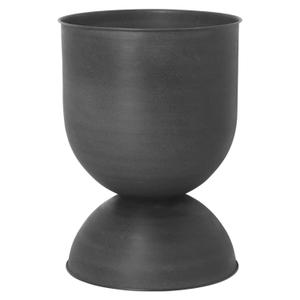 Ferm Living Hourglass Potte Medium /Mørk Grå - Krukker Metall Sort - 100130629 - recommended by Egil Farstad