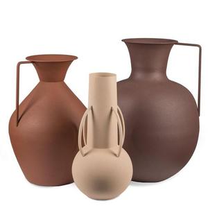 Pols Potten Set Of 3 Roman Vases Brown - recommended by Betty Lam