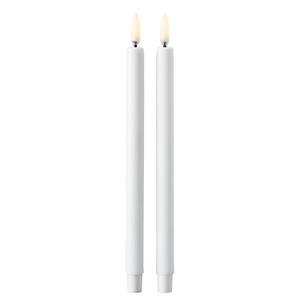 Stoff Nagel Taper Candles By Uyuni Led-stearinlys 2-pk - LED-lys Virgin Paraffin Wax Hvit - 46001 - recommended by Egil Farstad
