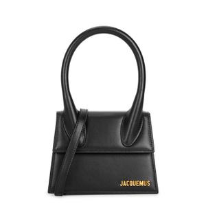 Jacquemus Le Chiquito Moyen Black Leather Top Handle Bag - recommended by Thereza Reboucas