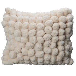 Pom Pom kudde 45x45 cm Off white - recommended by Inredningshjälpen