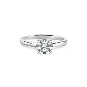 Caroline Ring 18K White Gold with 3.12 carat Round diamond Ideal cut I color VS2 clarity - 18K White Gold / K / 3.12 Ct. - recommended by Thereza Reboucas