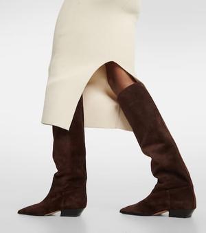 Suede Knee High Boots - recommended by Danielle Cafiero