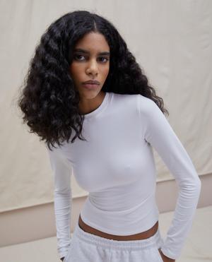 Long Sleeve Top - White - L - recommended by Simona Rakauskaite