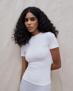 Short Sleeve Top - White - L - recommended by Em Sheldon
