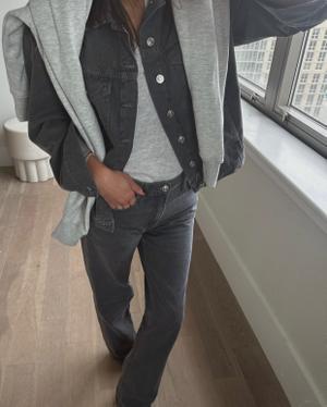 No.10| Low Rise Straight Denim - Dark Grey / Normal / 23 - recommended by Danielle Cafiero