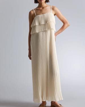 Robe longue plissée à bretelles - recommended by Lilylovesfashion 