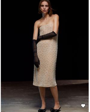 Robe midi ornée de perles - recommended by Lilylovesfashion 