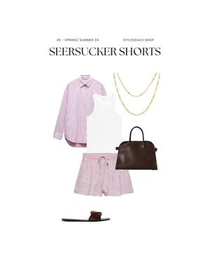 SEERSUCKER SHORTS - by StyledDaily