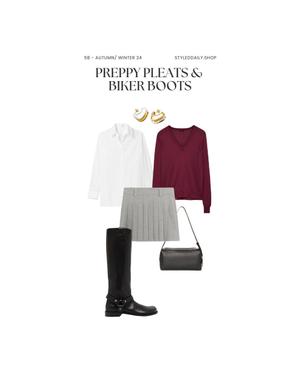 PLEATS & BIKER BOOTS - by StyledDaily