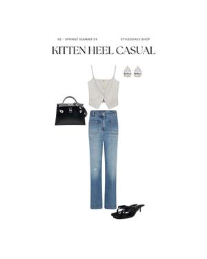 KITTEN HEEL CASUAL - by StyledDaily