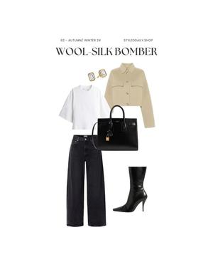 WOOL-SILK BLAZER - by StyledDaily