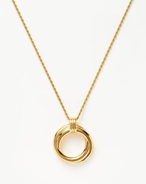 Lucy Williams Entwine Necklace 18ct Gold Plated Vermeil - recommended by Amie Rogers (Chase Amie)
