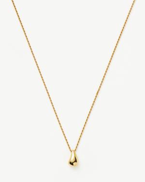 Savi Sculptural Droplet Pendant Necklace | 18ct Gold Plated Vermeil - recommended by Tamara Kalinic