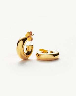 Mini Chubby Hoop Earrings | 18ct Gold Plated - recommended by Annie Jaffrey