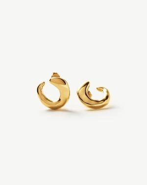 Molten Open Stud Earrings | 18ct Gold Plated Vermeil - recommended by Amie Rogers (Chase Amie)
