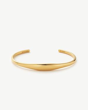 Engravable Cuff Bracelet | 18ct Gold Plated Vermeil - recommended by Caroline Blomst