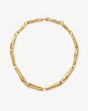 Wavy Ridge Gemelli Chunky Choker 18ct Gold Plated - recommended by Hannah Teitink