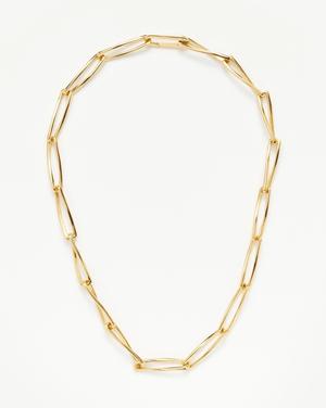 Twisted Link Chain Necklace | 18ct Gold Plated - recommended by Lucy  Wiltsher