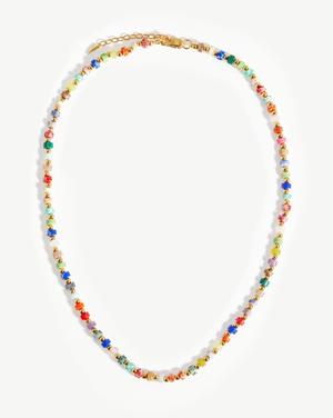 Short Beaded Necklace 18ct Gold Plated/Multi Beaded - recommended by Annie Jaffrey