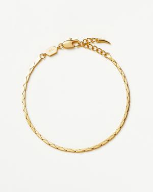 Lucy Williams Cobra Snake Chain Bracelet | 18ct Gold Plated - recommended by Amie Rogers (Chase Amie)