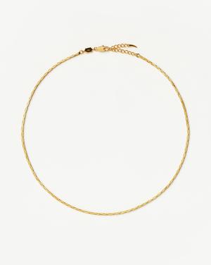 Lucy Williams Cobra Snake Chain Necklace | 18ct Gold Plated - recommended by Amie Rogers (Chase Amie)