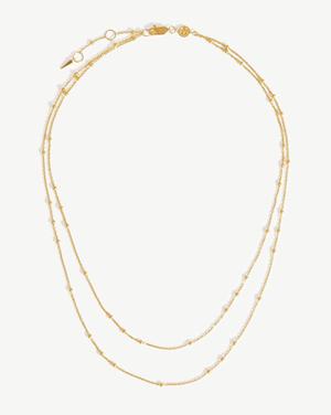 Double Chain Necklace 18ct Gold Plated Vermeil - recommended by StyledDaily