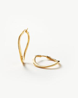 Classic Curve Medium Hoop Earrings | 18ct Gold Plated Vermeil - recommended by Annie Jaffrey