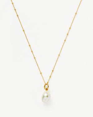 Baroque Pearl Chain Necklace | 18ct Gold Plated Vermeil/Pearl - recommended by Amie Rogers (Chase Amie)