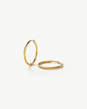 Classic Small Hoop Earrings | 18ct Gold Plated 18ct Gold Plated Vermeil - recommended by Annie Jaffrey