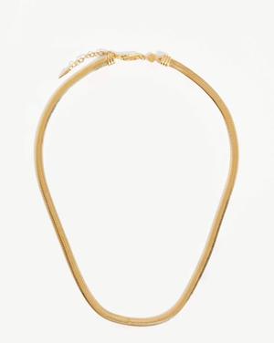 Flat Snake Chain Necklace 18ct Gold Plated Vermeil - recommended by Annie Jaffrey