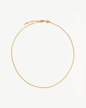 Twisted Chain Choker 18ct Gold Plated Vermeil - recommended by Annie Jaffrey